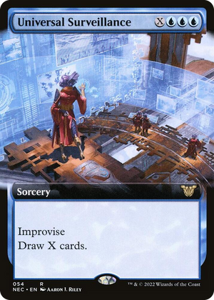0054 Universal Surveillance (Extended Art) R Commander: Kamigawa: Neon Dynasty