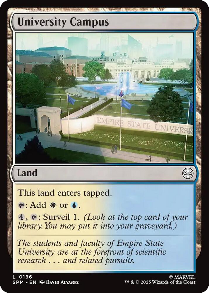 University Campus #186 L - Marvel's Spider-Man Pokemon card