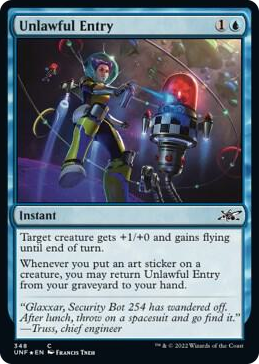 0348 Unlawful Entry (Galaxy Foil) C Unfinity