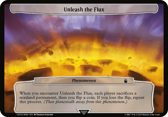 Unleash the Flux #605 T - Planechase: Universes Beyond: Doctor Who Pokemon card