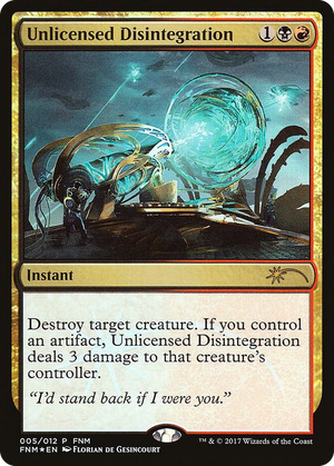 0005 Unlicensed Disintegration P FNM Promos