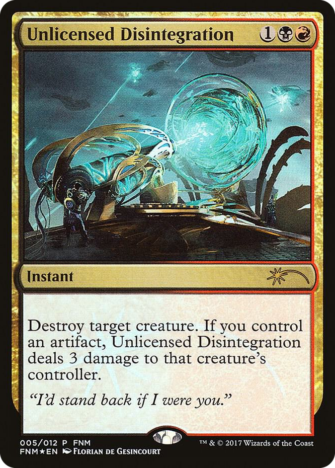 Unlicensed Disintegration #5 P - FNM Promos Pokemon card