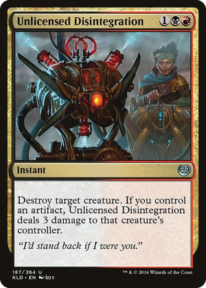 0187 Unlicensed Disintegration U Kaladesh