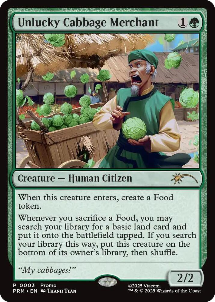 0003 Unlucky Cabbage Merchant P Unique and Miscellaneous Promos