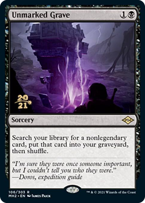 Unmarked Grave #106 R - Prerelease Cards Pokemon card