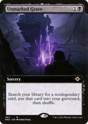0453 Unmarked Grave (Extended Art) R Modern Horizons 2