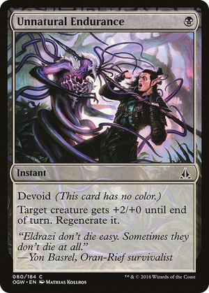 0080 Unnatural Endurance C Oath of the Gatewatch