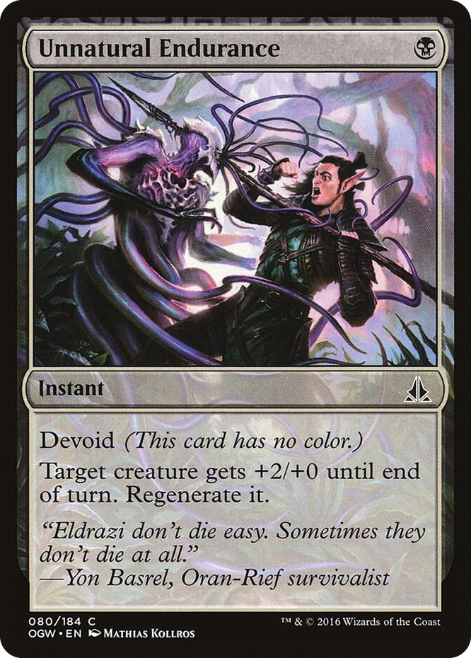 Unnatural Endurance #80 C - Oath of the Gatewatch Pokemon card