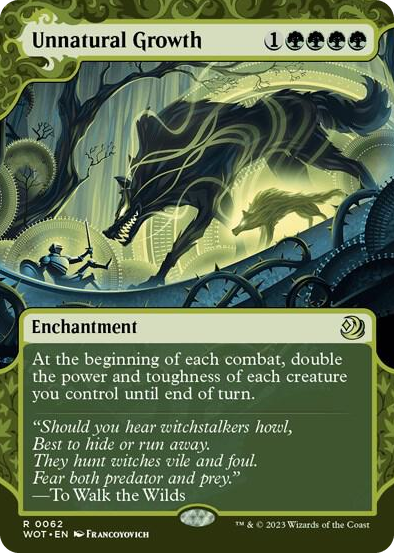 0062 Unnatural Growth R Wilds of Eldraine: Enchanting Tales