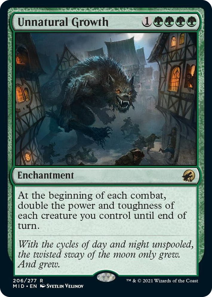 0206 Unnatural Growth R Innistrad: Midnight Hunt