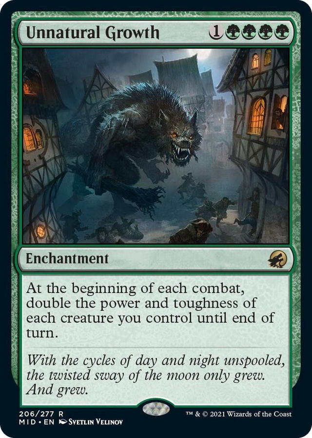 0206 Unnatural Growth R Innistrad: Midnight Hunt