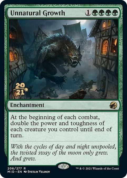 0206 Unnatural Growth R Prerelease Cards