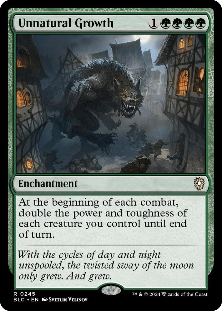 0245 Unnatural Growth R Commander: Bloomburrow
