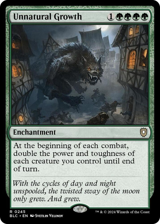 0245 Unnatural Growth R Commander: Bloomburrow