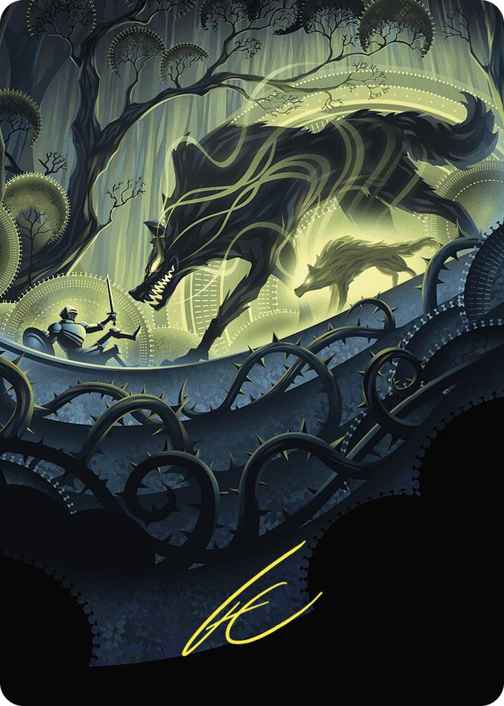 0075 Unnatural Growth Art Card (Gold-Stamped Signature) S Art Series: Wilds of Eldraine