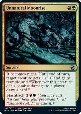 0247 Unnatural Moonrise U Innistrad: Midnight Hunt
