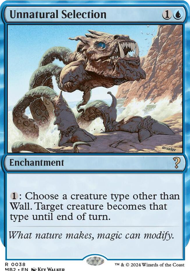 0038 Unnatural Selection (White Border) R Mystery Booster 2