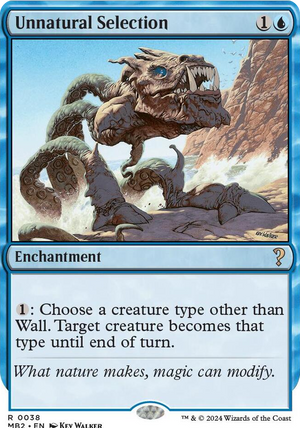 0038 Unnatural Selection (White Border) R Mystery Booster 2