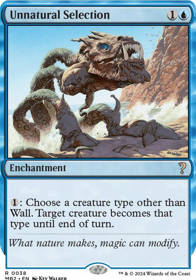0038 Unnatural Selection (White Border) R Mystery Booster 2