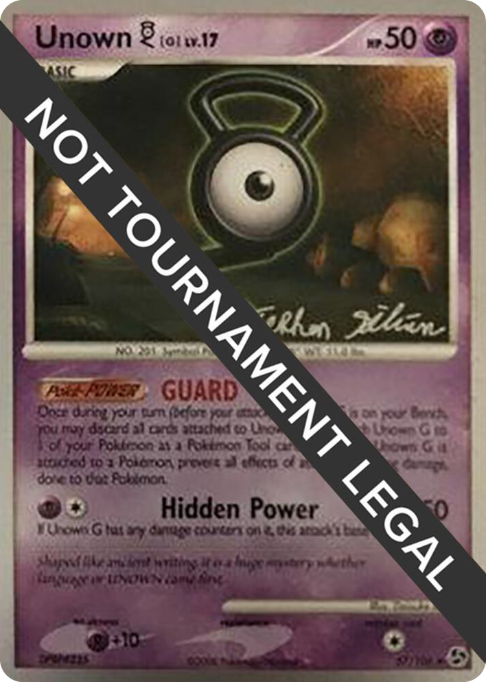 0057 Unown [G] - 2009 (Stephen Silvestro) Uncommon World Championship Decks