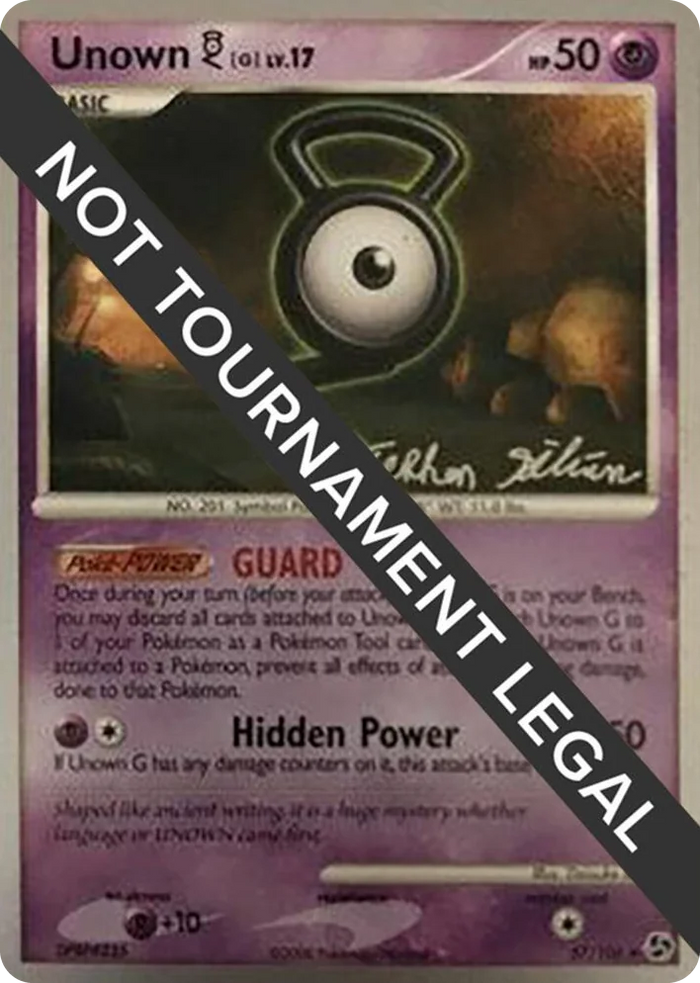 0057 Unown [G] - 2009 (Stephen Silvestro) Uncommon World Championship Decks