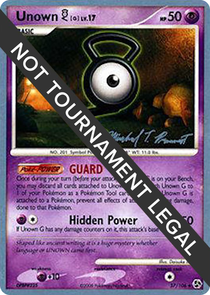 0057 Unown [G] - 2010 (Michael Pramawat) Uncommon World Championship Decks