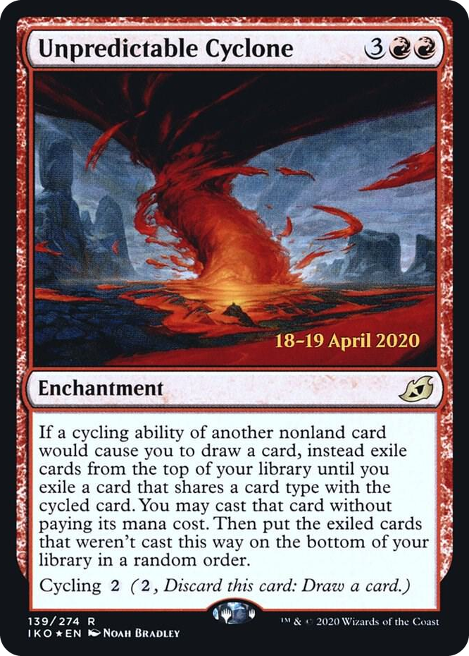 0139 Unpredictable Cyclone R Prerelease Cards