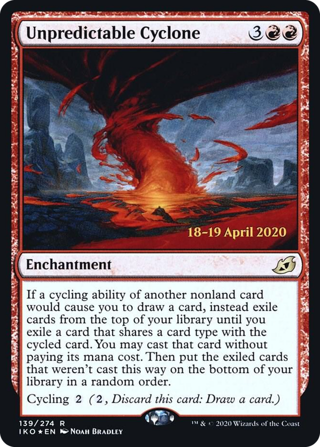 0139 Unpredictable Cyclone R Prerelease Cards