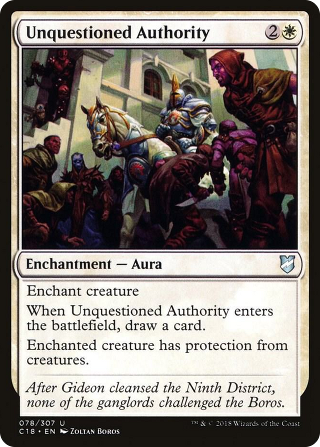 0078 Unquestioned Authority U Commander 2018