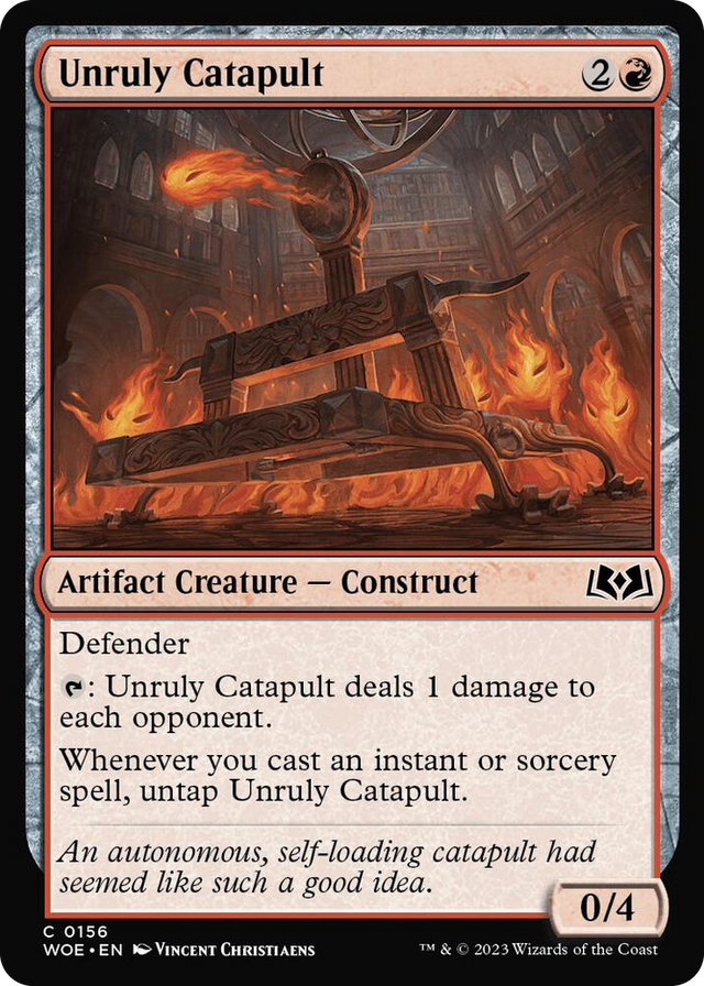 0156 Unruly Catapult C Wilds of Eldraine