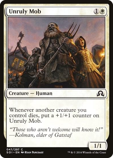 Unruly Mob #47 C - Shadows over Innistrad Pokemon card
