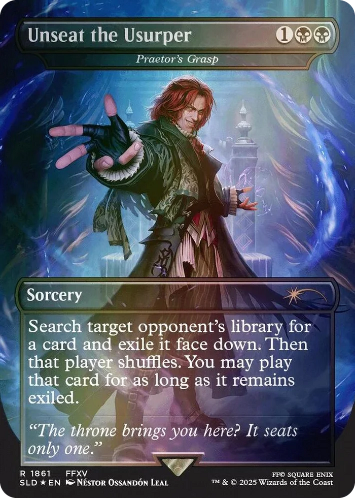 1861 Unseat the Usurper - Praetor's Grasp (Rainbow Foil) R Secret Lair Drop Series