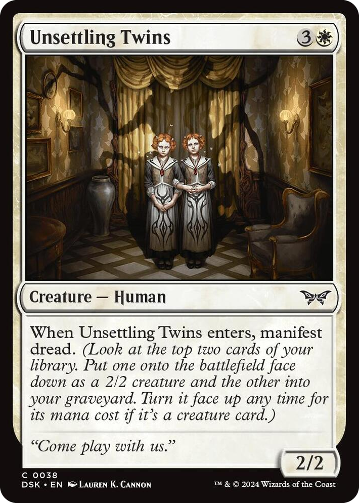 0038 Unsettling Twins C Duskmourn: House of Horror
