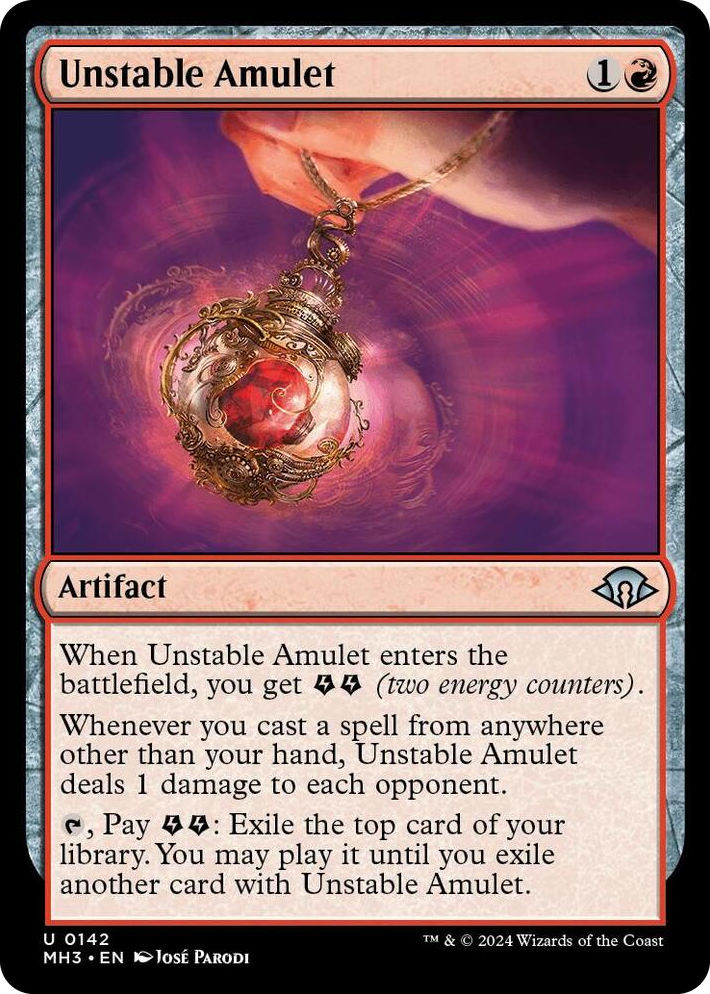 0142 Unstable Amulet U Modern Horizons 3