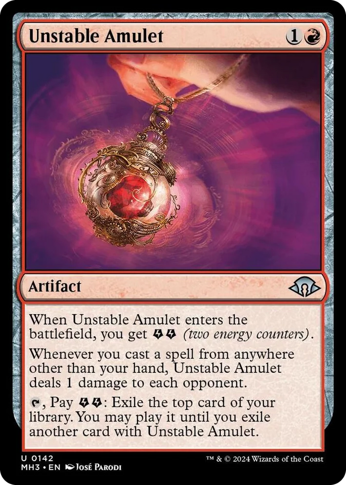 0142 Unstable Amulet U Modern Horizons 3
