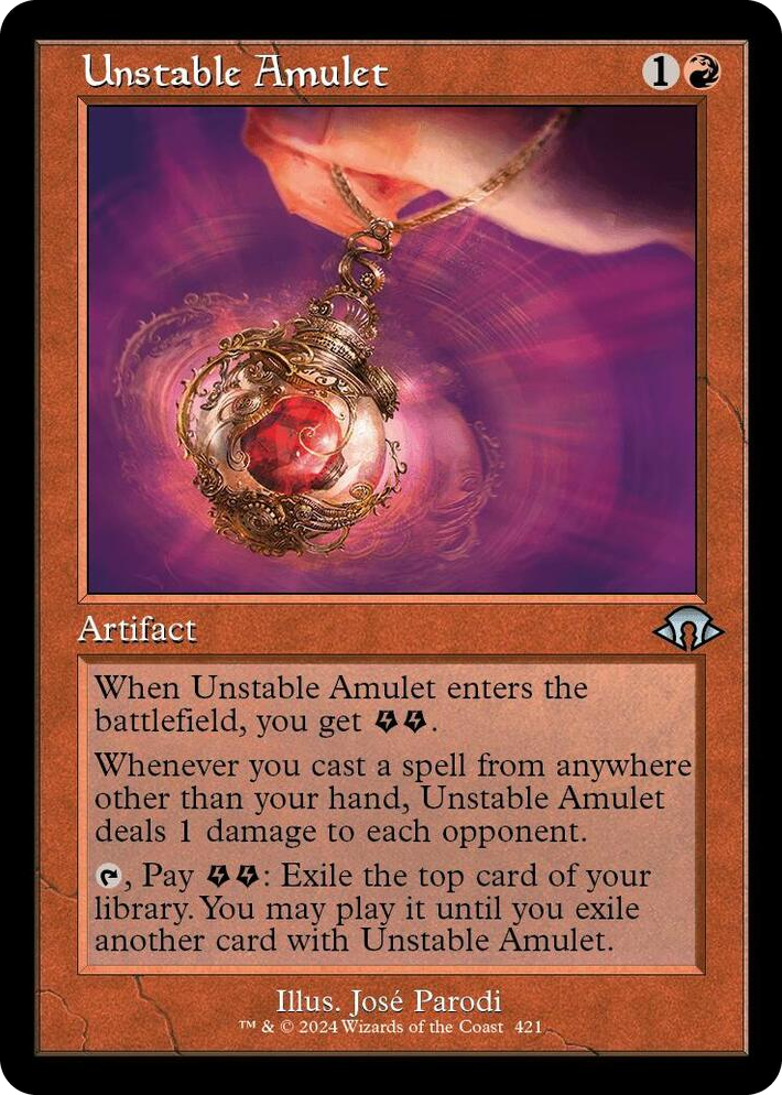 0421 Unstable Amulet (Retro Frame) U Modern Horizons 3