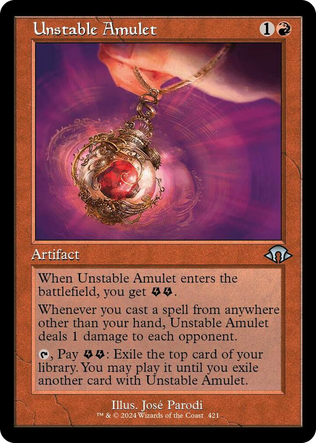 0421 Unstable Amulet (Retro Frame) U Modern Horizons 3