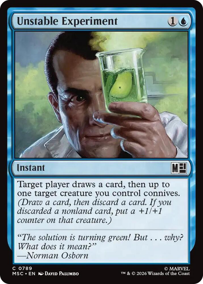 Unstable Experiment #789 C - Commander: Marvel Super Heroes Pokemon card