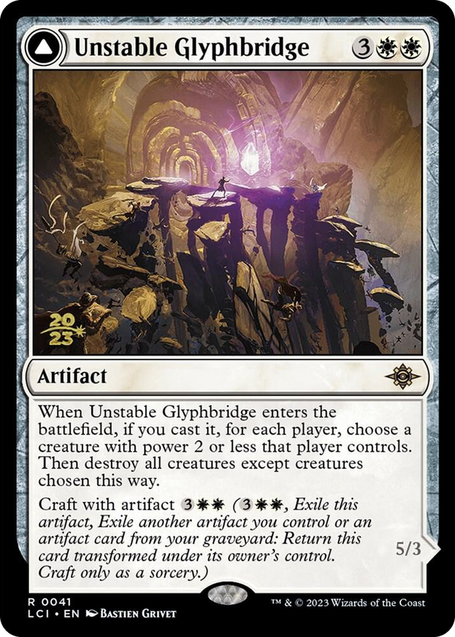 0041 Unstable Glyphbridge R Prerelease Cards