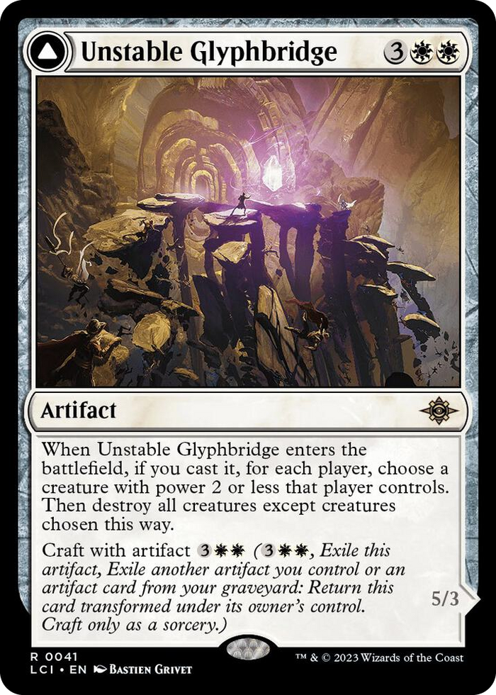 Unstable Glyphbridge #41 R - The Lost Caverns of Ixalan Pokemon card