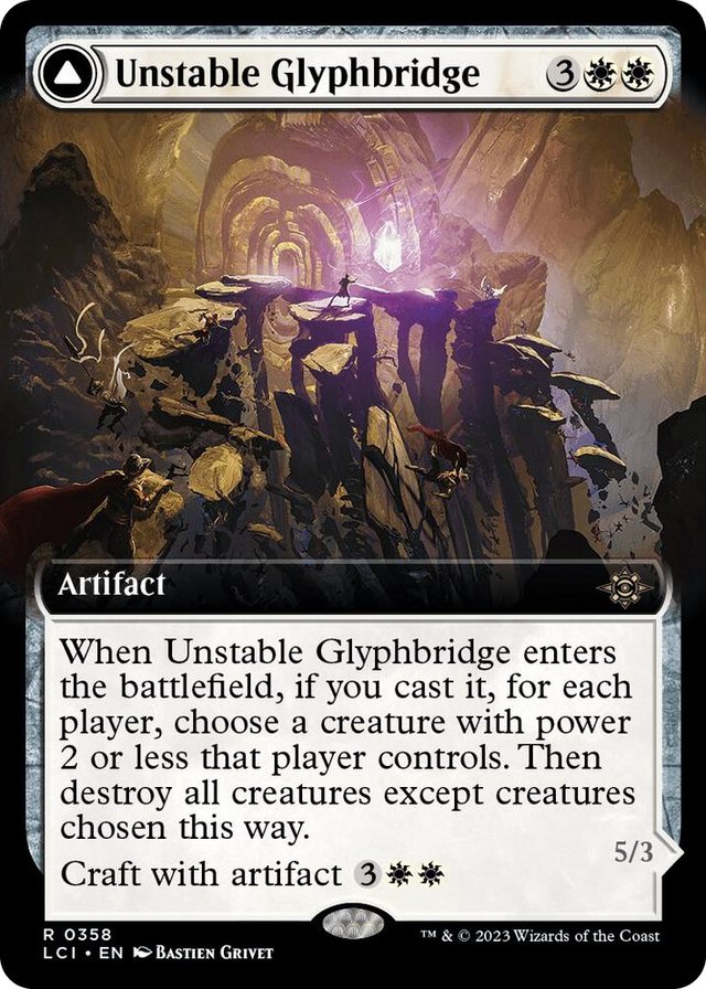 0358 Unstable Glyphbridge (Extended Art) R The Lost Caverns of Ixalan