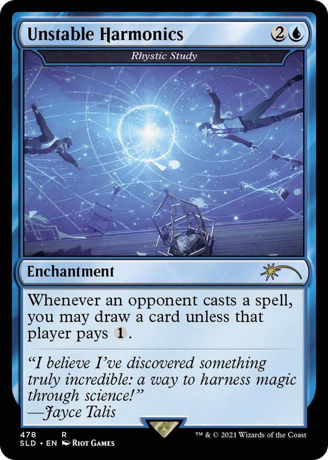 0478 Unstable Harmonics - Rhystic Study R Secret Lair Drop Series