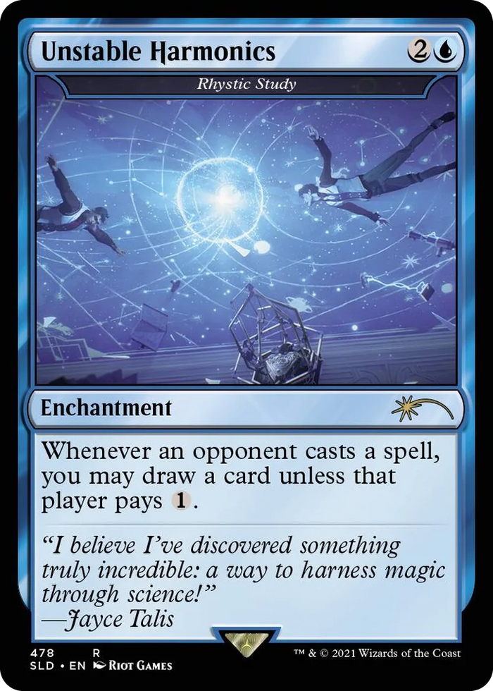 0478 Unstable Harmonics - Rhystic Study R Secret Lair Drop Series