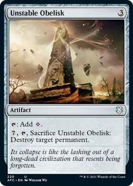 0220 Unstable Obelisk U Commander: Adventures in the Forgotten Realms