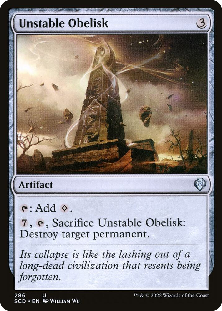 0286 Unstable Obelisk U Starter Commander Decks
