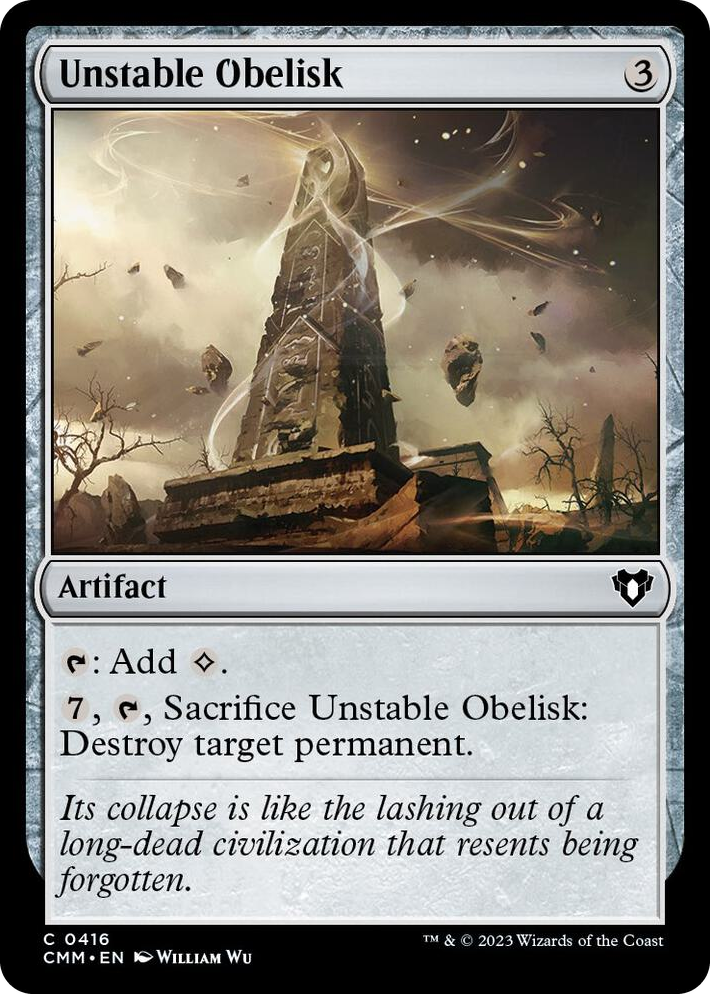 0416 Unstable Obelisk C Commander Masters
