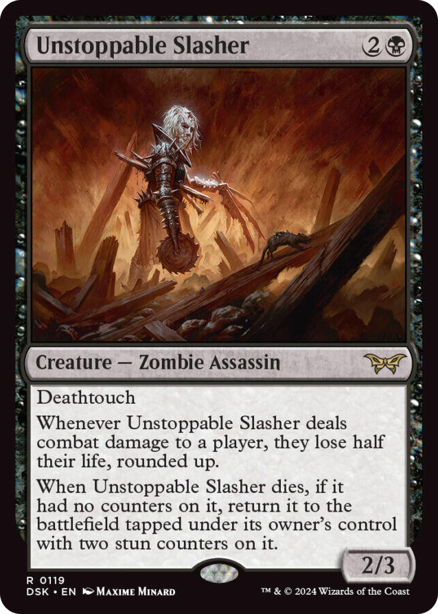Unstoppable Slasher (0119) #119 R - Duskmourn: House of Horror Pokemon card