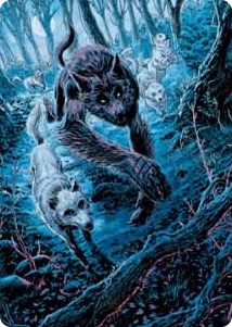 0077 Untamed Pup Art Card S Art Series: Innistrad: Midnight Hunt