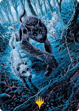 0077 Untamed Pup Art Card (Gold-Stamped Signature) S Art Series: Innistrad: Midnight Hunt