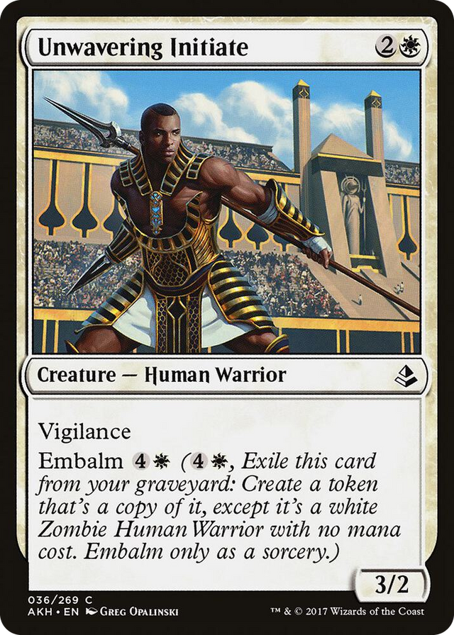 0036 Unwavering Initiate C Amonkhet